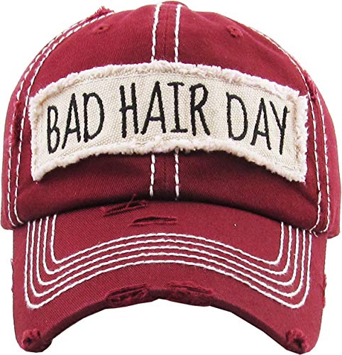 Image of Vacation Beach Camping Womens Baseball Cap Distressed Vintage Unconstructed Embroidered Patch Hat