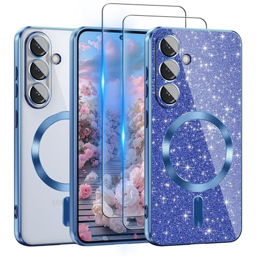 Coque pailletée Samsung S25 MagSafe parfaite pour briller en soirée et au quotidien