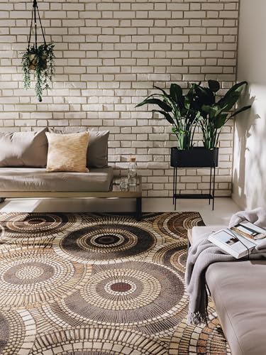 benuta Nest In- & Outdoor Teppich Artis - Braun 160x235 cm -...