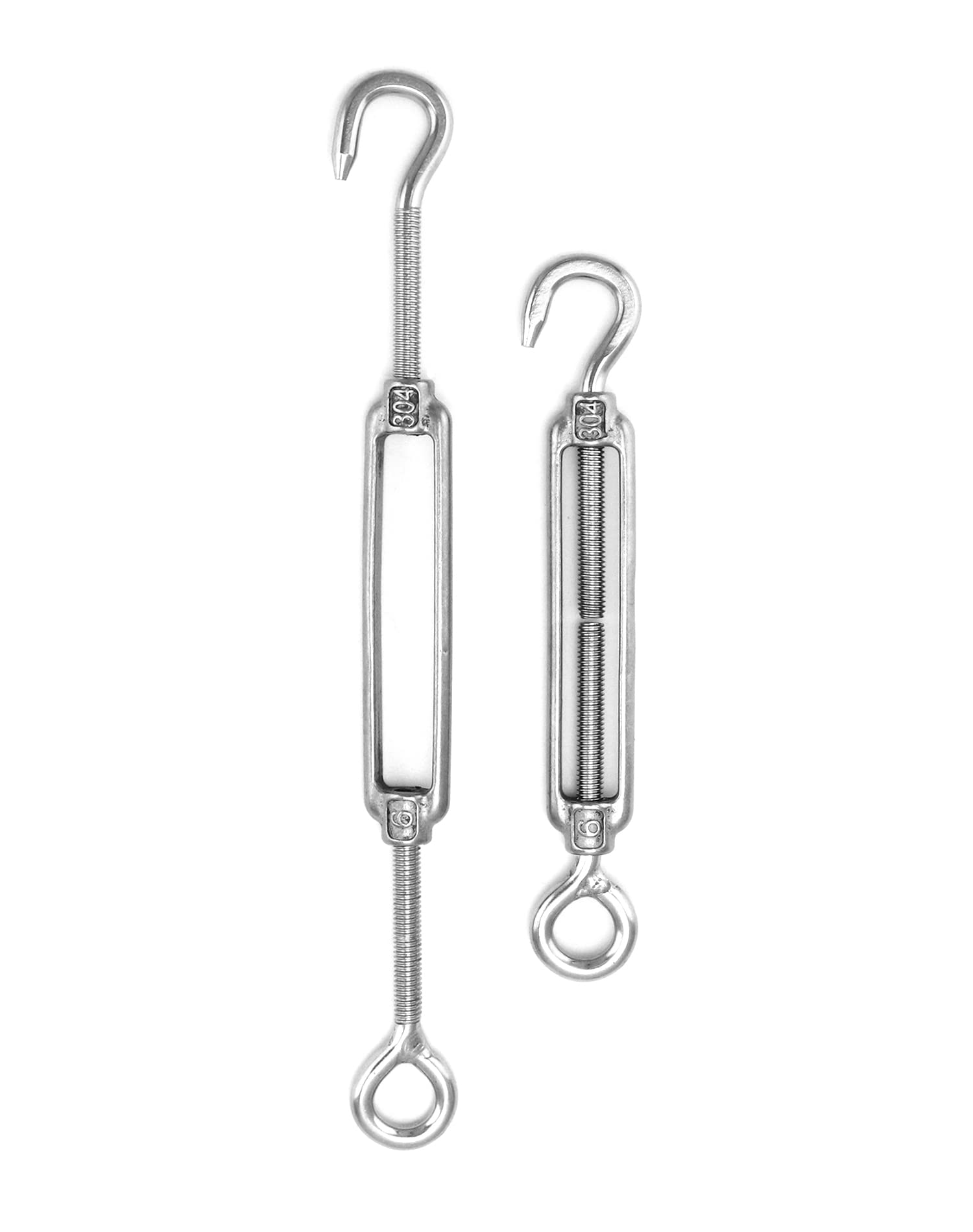 PHITUODA 5pcs M4 Stainless Steel 304 Eye & Eye Turnbuckles Adjustable - View #7