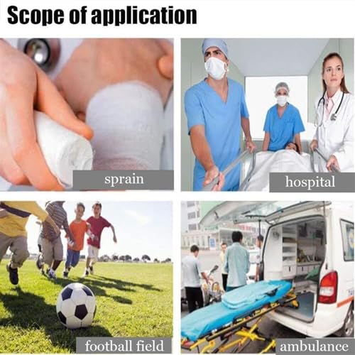 Civière pliable et portable avec roues, pliable et compact en aluminium pour le transport des patients pour les voyages et les situations d'urgence