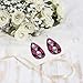 NITAHHHY Faux Leather Earrings Teardrop Dangle Earrings Lightweight Fashion Creative Women's Decorative Jewelry