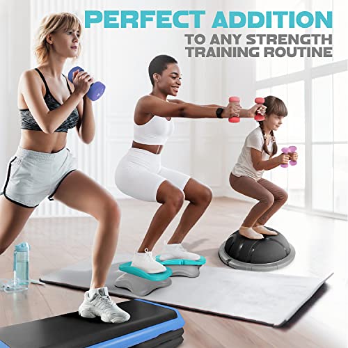 Yes4All Non-Slip, Hexagon Neoprene Dumbbells – 14lbs Neoprene Dumbbell Set for Muscle Toning, Strength Building, Weight Loss (Light Blue - Pair) by Yes4All - Image 5