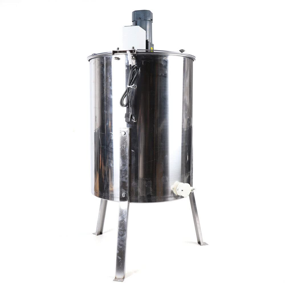 Estrattore di Miele Elettrico 220 V, centrifuga per estrattore di Miele in Acciaio Inossidabile, Attrezzatura per Apicoltura Manuale, Apicoltore per Principianti, apicoltori, Accessori, 4 favi