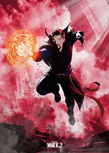 Displate - Póster de Metal - Montado con Imán - Marvel - What If - Doctor Strange Supreme Dark...