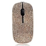 Superbe design : les cristaux de strass autrichiens authentiques et brillants posés à la main ajoutent de l'éclat et du bling à votre espace de bureau, un cadeau de bureau éblouissant. Il peut vous donner une meilleure sensation de confort. Il peut facilement être rangé dans votre sac d'ordinateur portable, ce qui est parfait pour les voyages. Remarque : le nano-récepteur est stocké à l'arrière de la souris.