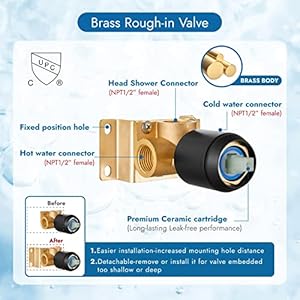 Bathroom Shower Faucet Set Wall Mount Shower Head and Handle Set Single Function Rain Shower System Single Handle Shower Trim Kit with Valve,Matte Black,8 Inch Shower Head Bathroom Shower Faucet Set Wall Mount Shower Head and Handle Set Single Function Rain Shower System Single Handle Shower Trim Kit with ValveMatte Black8 Inch Shower Head