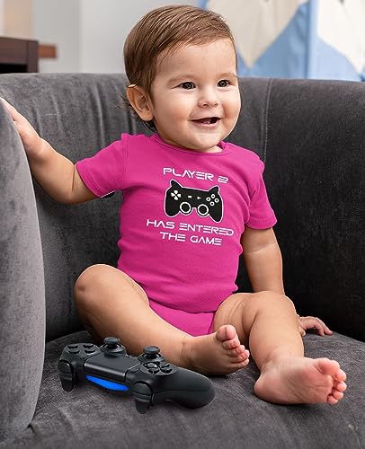 Image of Tstars Player 2 Has Entered The Game Baby Announcement Gifts Gamer Infant Bodysuit