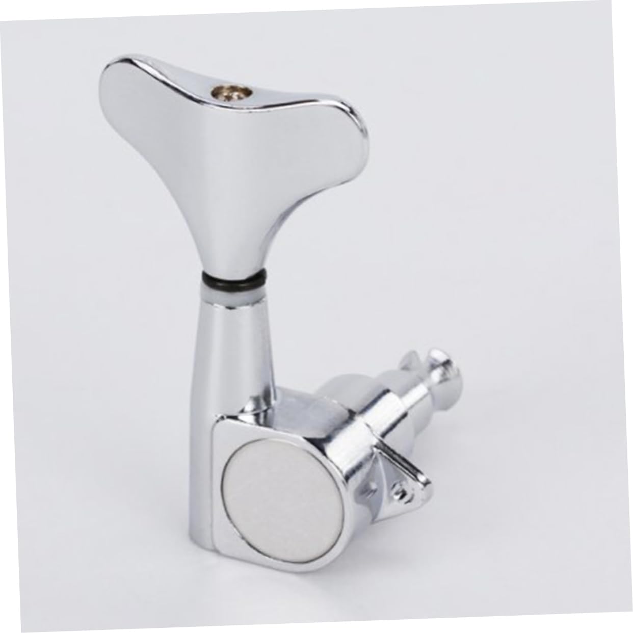 VICASKY 4r Bass Tuners Machine Heads 4pcs Tuners for Silver Hard Zinc Alloy Tuning Pegs