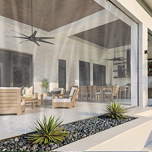 Waterproof Outdoor Sheer Curtains PVC Weather-Resistant Patio Panels with Eyelets Customizable Indoor Partition Drapes (2x2m) – UV Protection & Stylish - Image 5