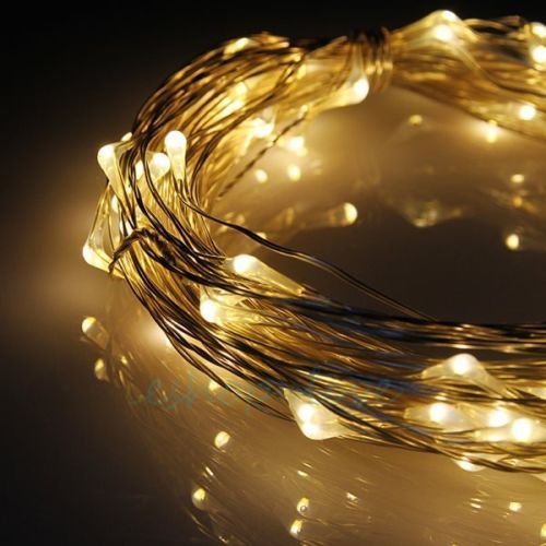 200LED 20m Mains Powered Fairy Lights with Micro Copper Wire (Warm White)