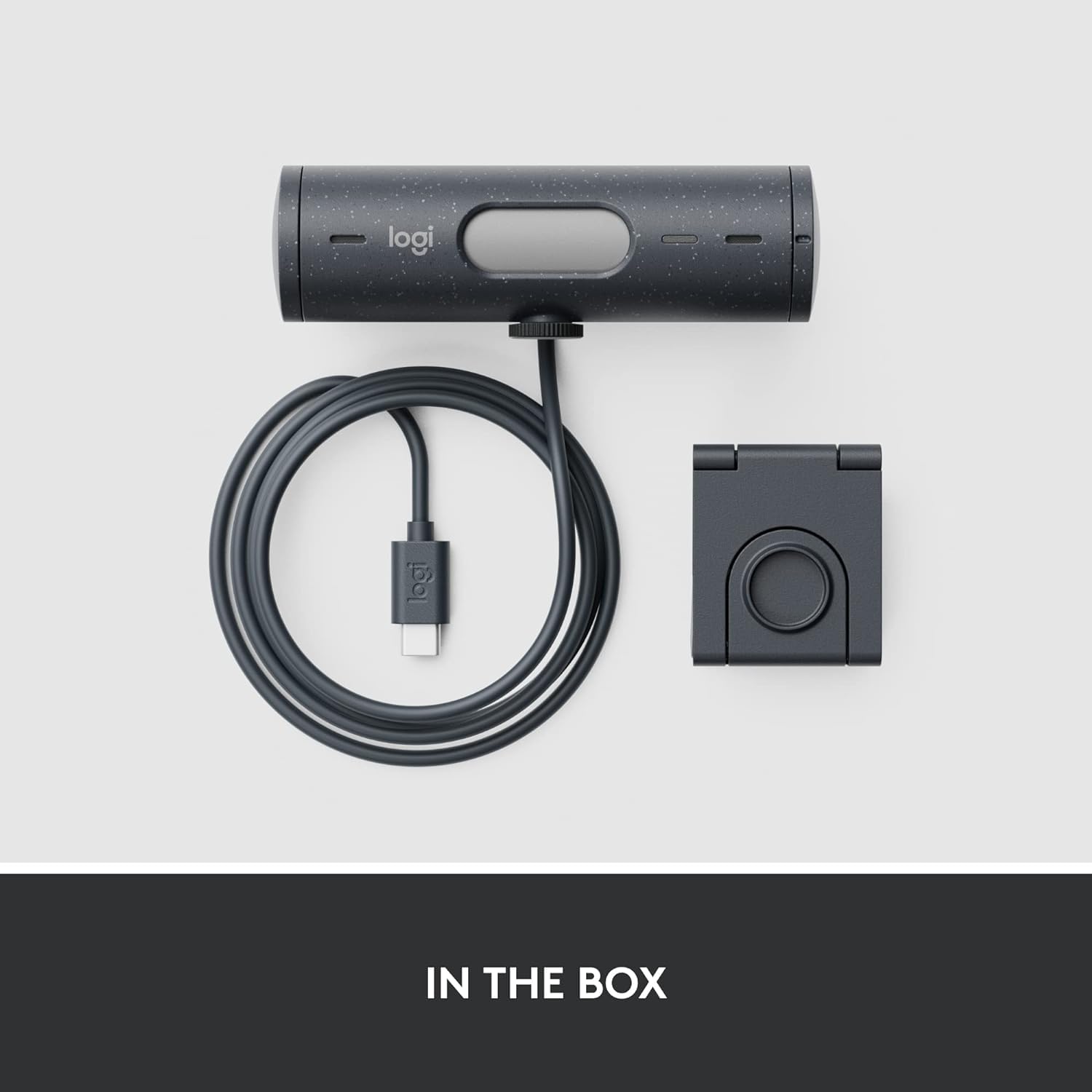 Logitech Brio 500 Full HD Webcam mit automatischer Lichtkorrektur, Show-Modus, Dual-Rauschunterdrückungs-Mikrofon, Graphit