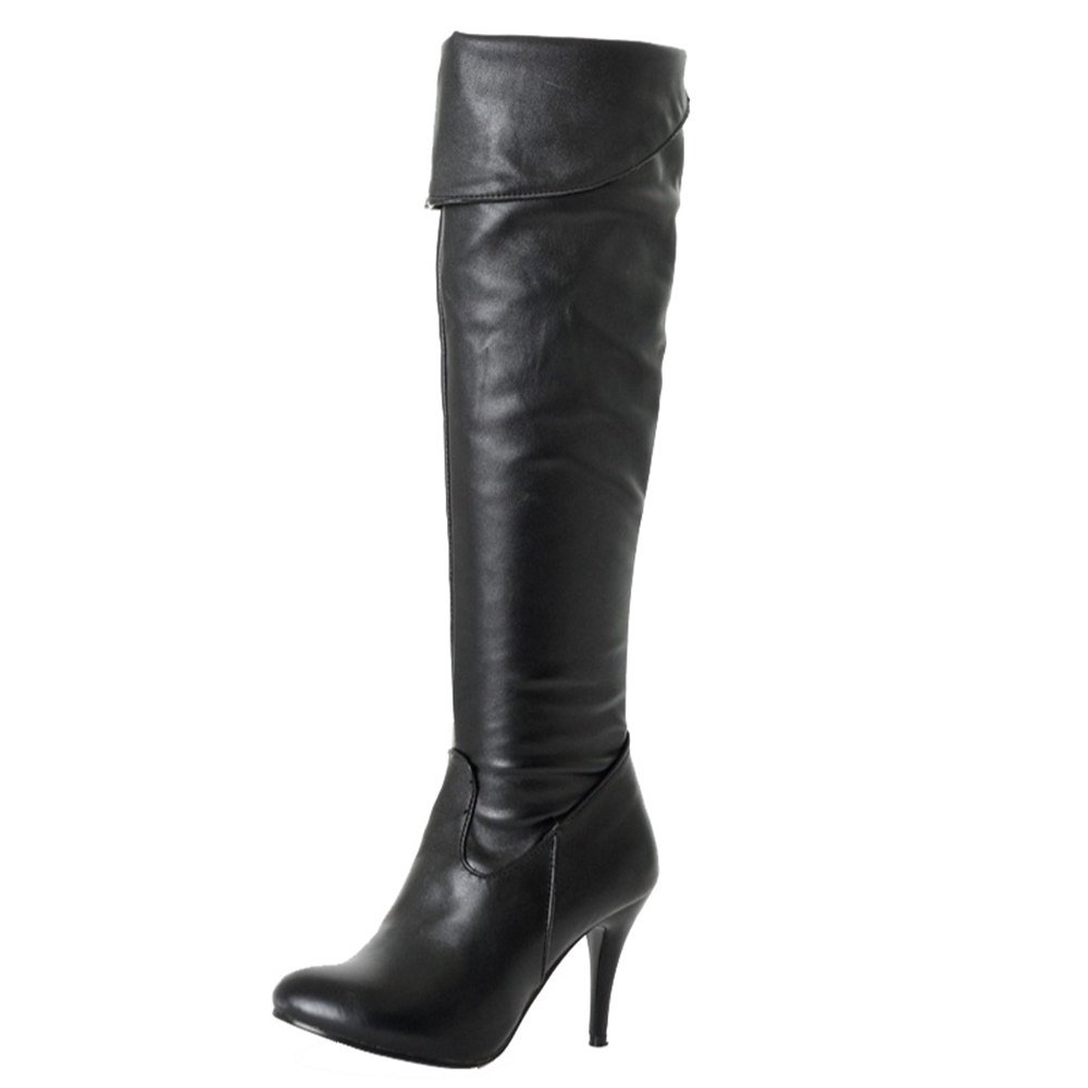 SJJH Women Over-The-Knee Boots with Thin Heel and Pointed Toe Long Boots with 7-Colors