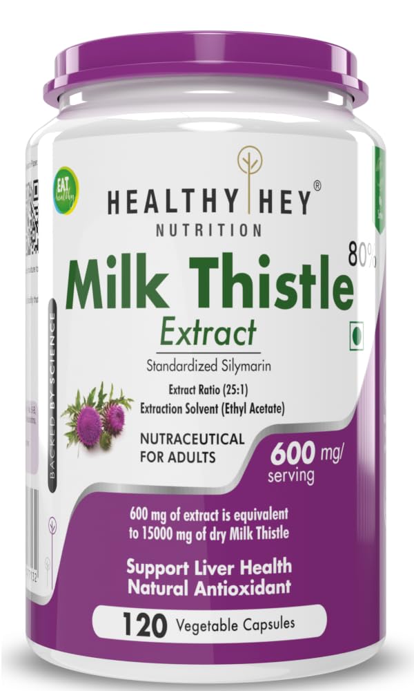 See full amazon price history chart for HealthyHey Nutrition Milk Thistle (Silymarin Marianum) - 600mg Extract - Support Liver Health - 120 Veg. Capsules HealthyHey Nutrition Milk Thistle (Silymarin Marianum) - 600mg Extract - Support Liver Health - 120 Veg. Capsules (B0773MQM4N) Amazon Price History, Amazon Price Tracker