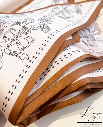 Head Scarf Hair Neck Scarves For Women Purse Bag Scarfs For Handbags Silky Long Thin Satin Headscarf Fashion2