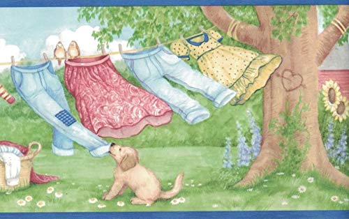 Laundry Wallpaper Border MN5011