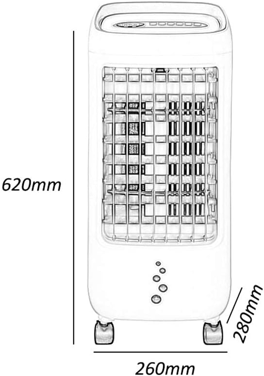Evaporative Coolers Air Conditioner Portable Compact Air Circulator Mobile Cooling Fan Space Air Cooler Super Quiet Evaporative Coolers 3 Speed Setting Air Conditioner Energy Efficient Cond