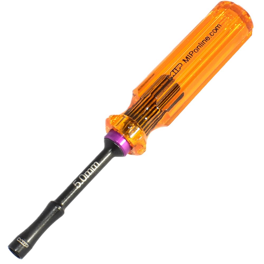 MIP 9802 5.0mm Metric Hex Nut Driver RC Tool – Precision Grip Hex Screwdriver with Deep Socket for RC Car Repair, Made 100% in USA