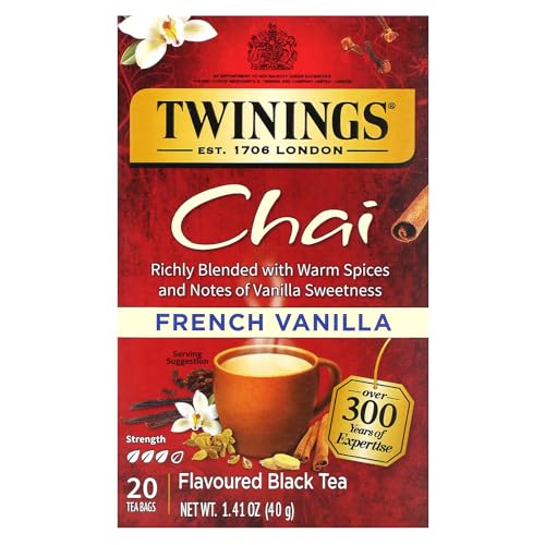 Twinings Tea Chai - French Vanilla - Case of 6-20 Bags