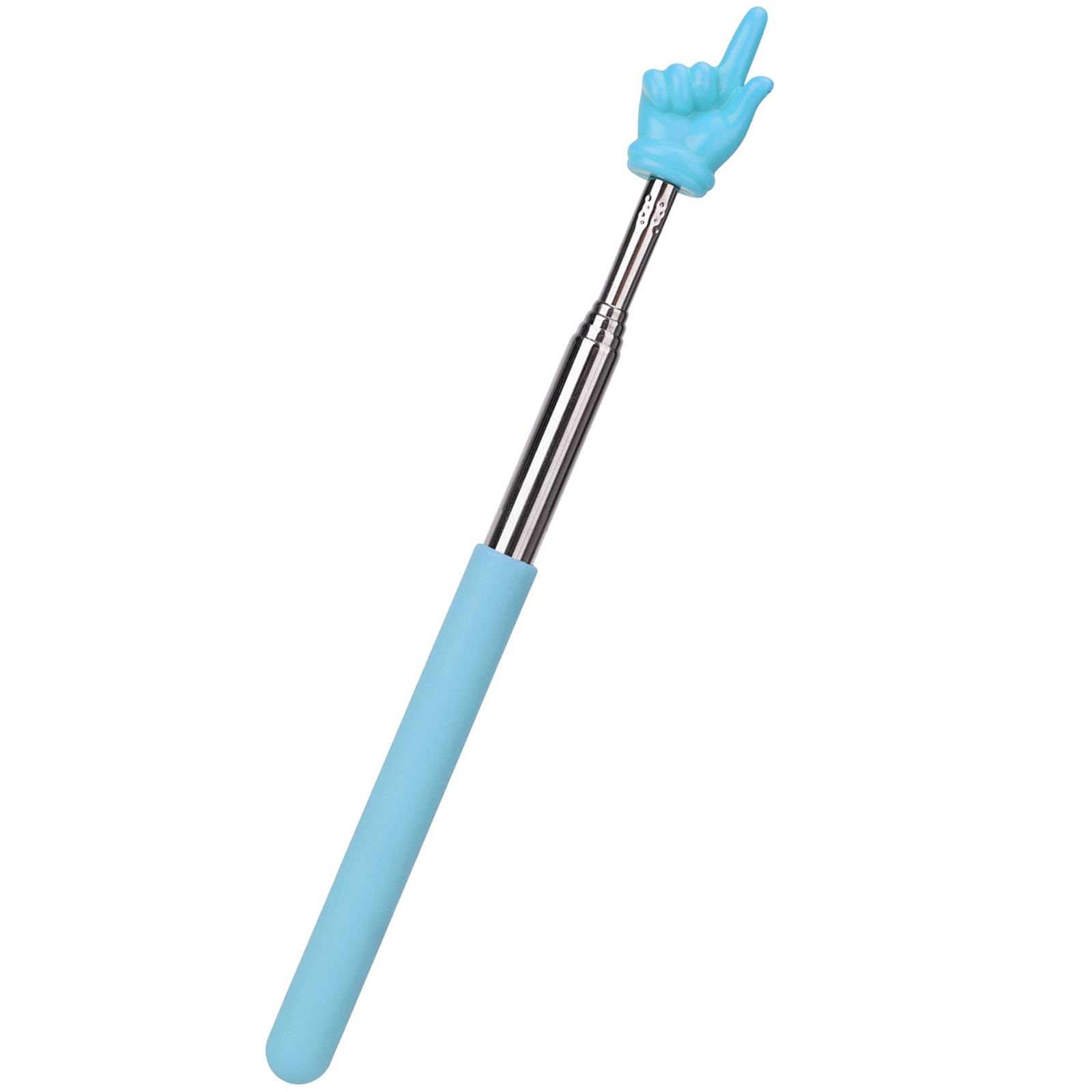 Extendable Finger Pointer Stick, School Collapsible Telescoping Long Hand Pointing Stick, Classroom Must Have Supplies Essentials, Blue