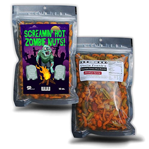 Screamin Hot Zombie Nuts Premium Trail Mix Funny Zombie Gifts Novelty Food Gifts Pantry Snack Blend Halloween Cool Horror Stuff #TOP2