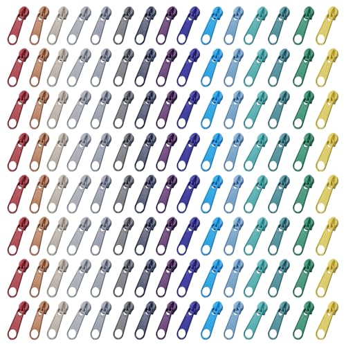 Mi Tienda 16 OMJMYY 120 Pieces Colorful Zipper Slider,Zippers Slider,Zipper Re...