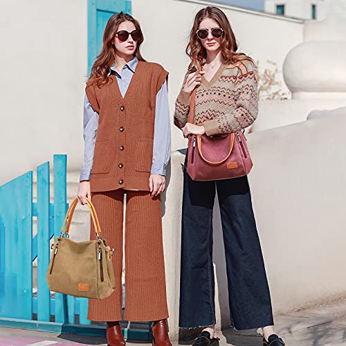 Bolso Tote de Lona para Mujer con Correa Ajustable miniatura 3