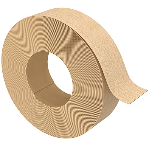 Image of Maple Edge Banding, 1 1 /2 inch x 100ft roll of Wood Edge Banding Pre-glued Flexible, Veneer Tape Banding for Cabinet Repair Furniture