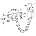 Prime-Line U 11093 Keyed Chain Door Guard, 3-1/4 In., Steel and Diecast Construction, Satin Nickel Plated Finish (Single Pack)