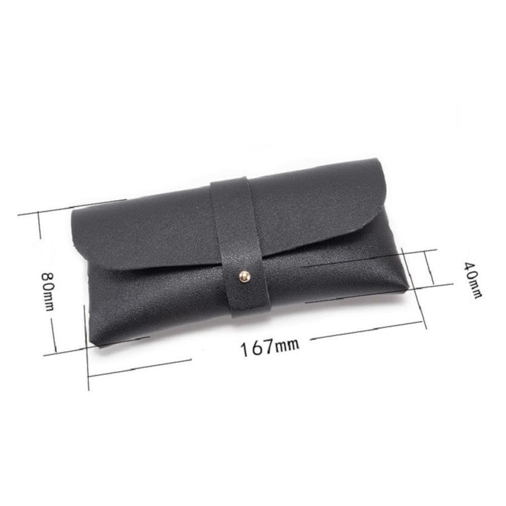 2/4/6 szt. miękka torba na okulary ze skóry PU moda etui ochronne na okulary damskie męskie przenośne okulary przeciwsłoneczne pudełka akcesoria do okularów (brązowy, 6 szt.), Brązowy, rozmiar