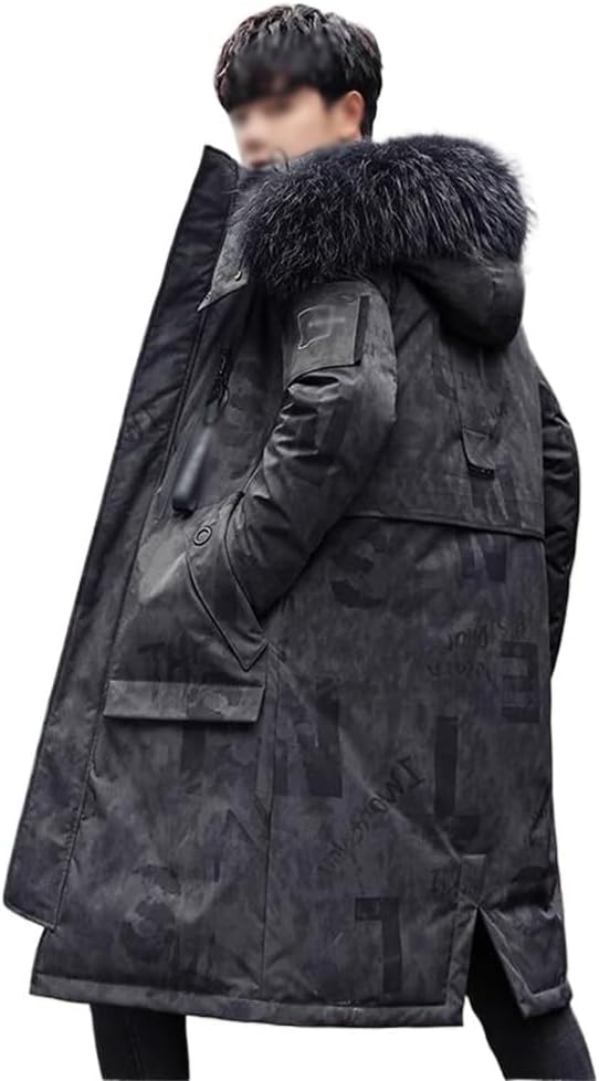 VIDI Coat Warm Pike Down Jacket Male Winter Thick And Long Over The Knee