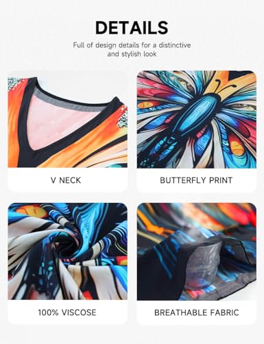 Bsubseach Kaftan Dresses for Women Floral Print Caftans Bathing Suit Cover Ups Plus Size Long Beach Coverup Dress3