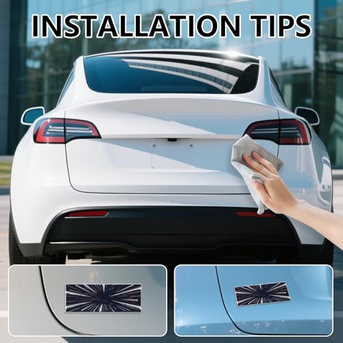 Image of Time Space Tunnel Emblem Sticker for Tesla Model 3 Y S X Cybertruck 2026 2025, Rear Trunk Sticker Decal Decorations