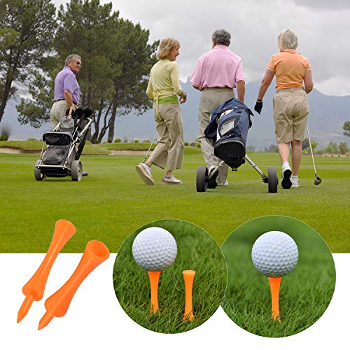 Zocipro-100-Pcs-70mm-Plastico-tee-Golf-Durable-tee-Golf-de-Castillo-Adecuado-para-Driver-Golf-Estera-de-Practica-de-Golf-y-Bolas-Golf-Plastico