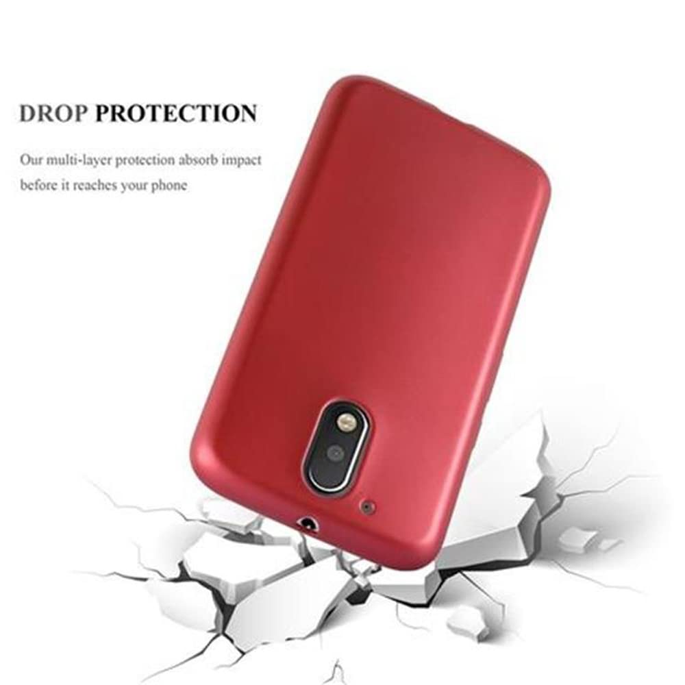 Cadorabo Hoesje geschikt voor Motorola MOTO G4 PLAY in METAAL BLAUW - Hard Case Cover
