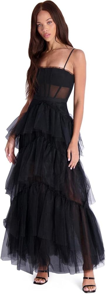 BCBGmaxazria Tulle　ロングドレス♫サイズ8　M〜Ｌ　Ｌサイズ BCBGmaxazria Tulleロングドレス♫サイズ8M〜LLサイズ