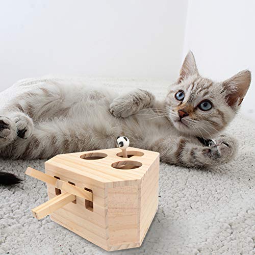 Balacoo Brinquedo Interativo para Gatos de Gato Caixa de Caça Whack a Mole Game Cat Punch para Gatos