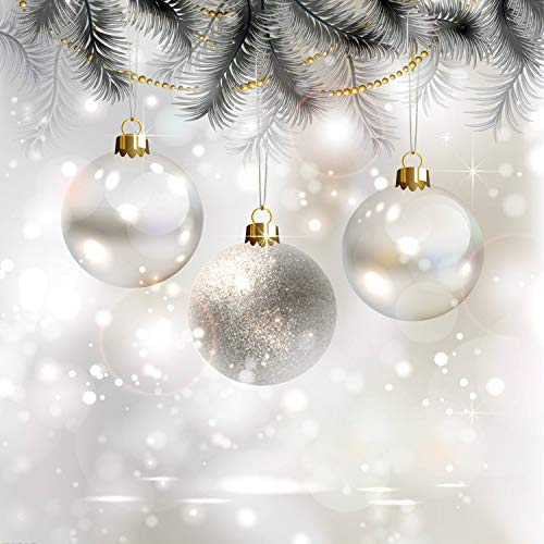 Kockuu 200Pcs Christmas Ornaments String Hanger Silver Precut Ribbon Hook For Christmas Tree Ornament Decorations With Snap Fastener thumb #5