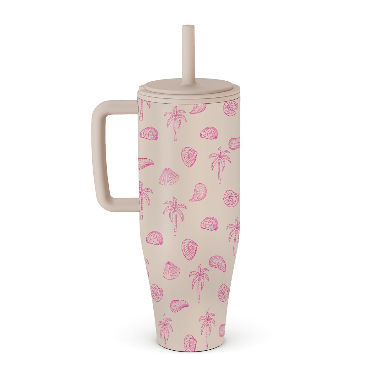 BURGA 1.2 L Tumbler with Handle and Straw, Leakproof Insulated Bottle, Keeps Drinks Hot for 12 Hours and Cold All Day - Image 3