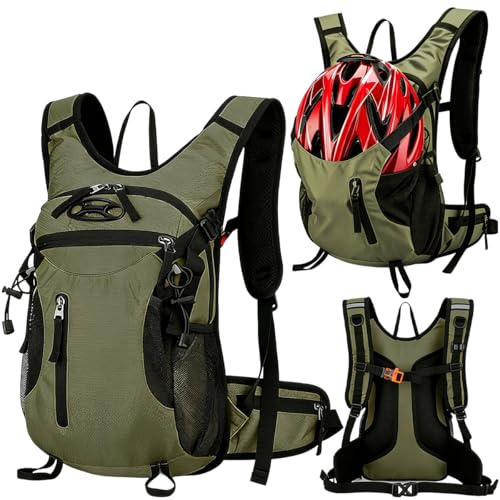 Rkixlix Sac à Dos Vélo Sac à Dos de Cyclisme 15 L - Léger, Imperméable et Respirant - Sacs de Randonnée Homme Femme Sacs a Dos Ski pour Cyclisme - Idéal pour le VTT, la Randonnée et les Voyages