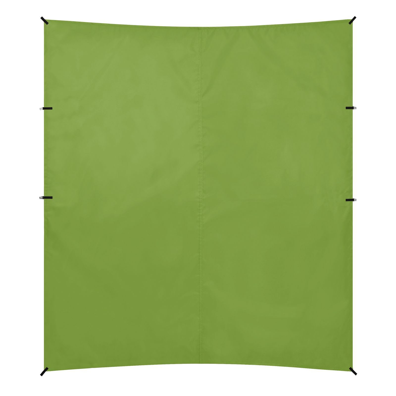 Beige Green Foldable Beach Tent UPF50+ Protection Easy Setup Outdoor Sun Shade with Sturdy Poles, Sandbags and Shovel for Backyard, Grassland, Park