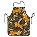 RESULT LOVE Flowers and Fox Wife Ladies Men Boyfriend Adjustable Apron for Kitchen
