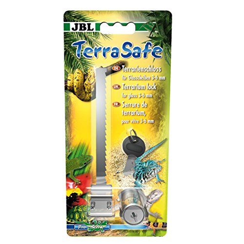 JBL TerraSafe 61516 Terrarienschloss für alle Glasscheiben mit 3-6 mm Stärke, Inkl. 2 Schlüssel