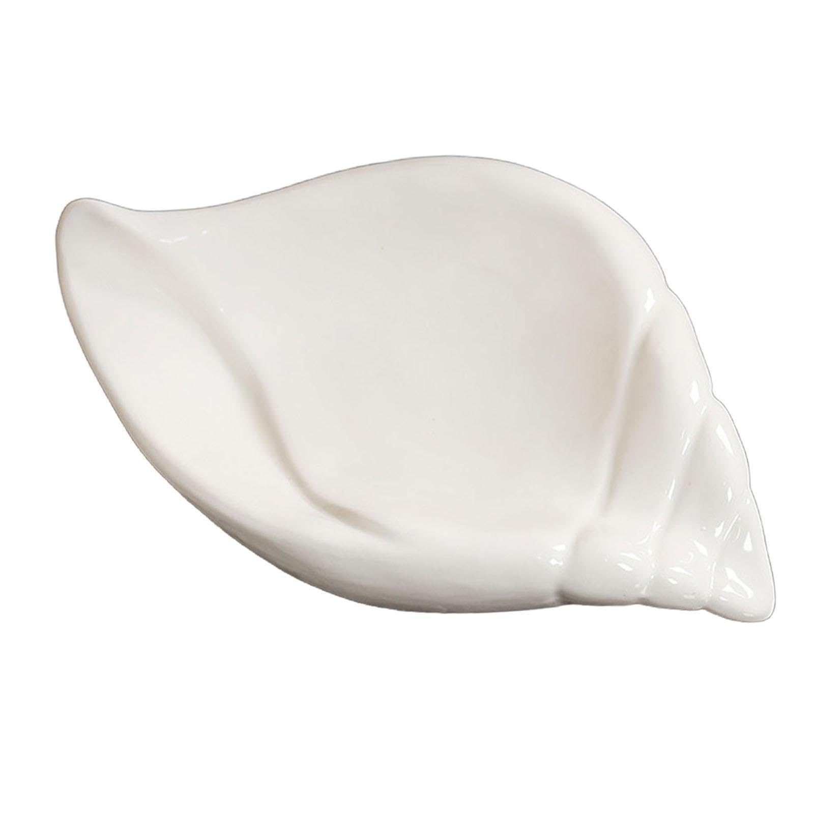 Zambuph Fashionable Sponge Cosmetics Dresser Tray Shelf Container, Whelk White