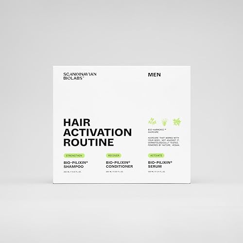 Miniatura 8 de Scandinavian Biolabs Rutina Bio-Pilixin para hombres | Ayuda con el desprendimiento del cabello, nutre los folículos pilosos, mejora la fuerza del