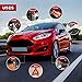 BLIKZONE - Red Car Emergency Kit for Vehicles Road Trip, Car Essentials for Women with Tire Repair Kit, Jumper Cables, Heavy Duty Digital Air Compressor, Multitool. Truck Accessories for Men.
