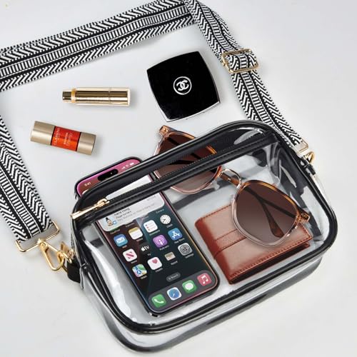 Image of Clear Bag Stadium Approved, Clear Crossbody Bag Purses for women for Concert, Sports, Festivals