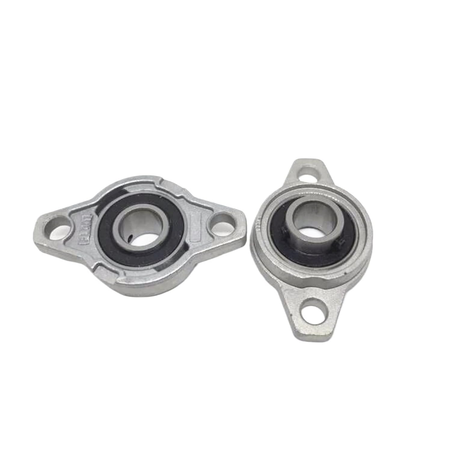 2Pcs KFL000 Zinc Alloy Pillow Block Bearing Mounted Support 10mm Bore Diameter Rhombic Flange Bearing