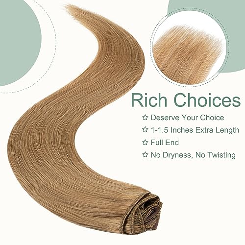 Rich Choices Extension Clip Capelli Veri 8 Pezzi