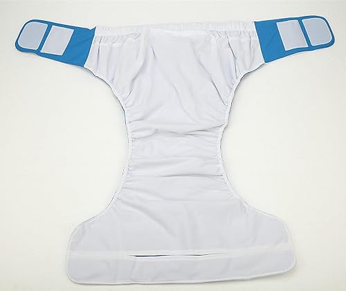 Miniatura 3 de 2 piezas ajustables lavables y reutilizables de tela para incontinencia para mujeres y hombres, pañales de tela para adultos, cintura de 26 a 50
